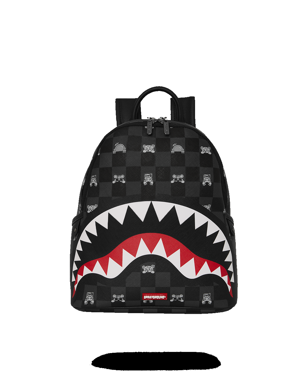 GRAY PEEKING CHARACTER<BR/>CHECK SAVAGE BACKPACK 