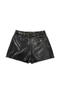 SHORTS IN ECOPELLE CON FIBBIA PINKO KFBE008 C PE017/N000 PINKO