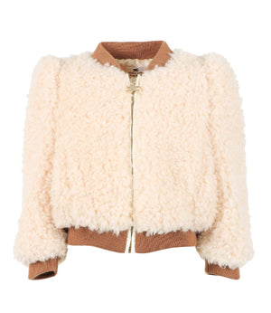 ELISABETTA FRANCHI La Mia Bambina ECO MONTONE CON COSTINA SMACCH
