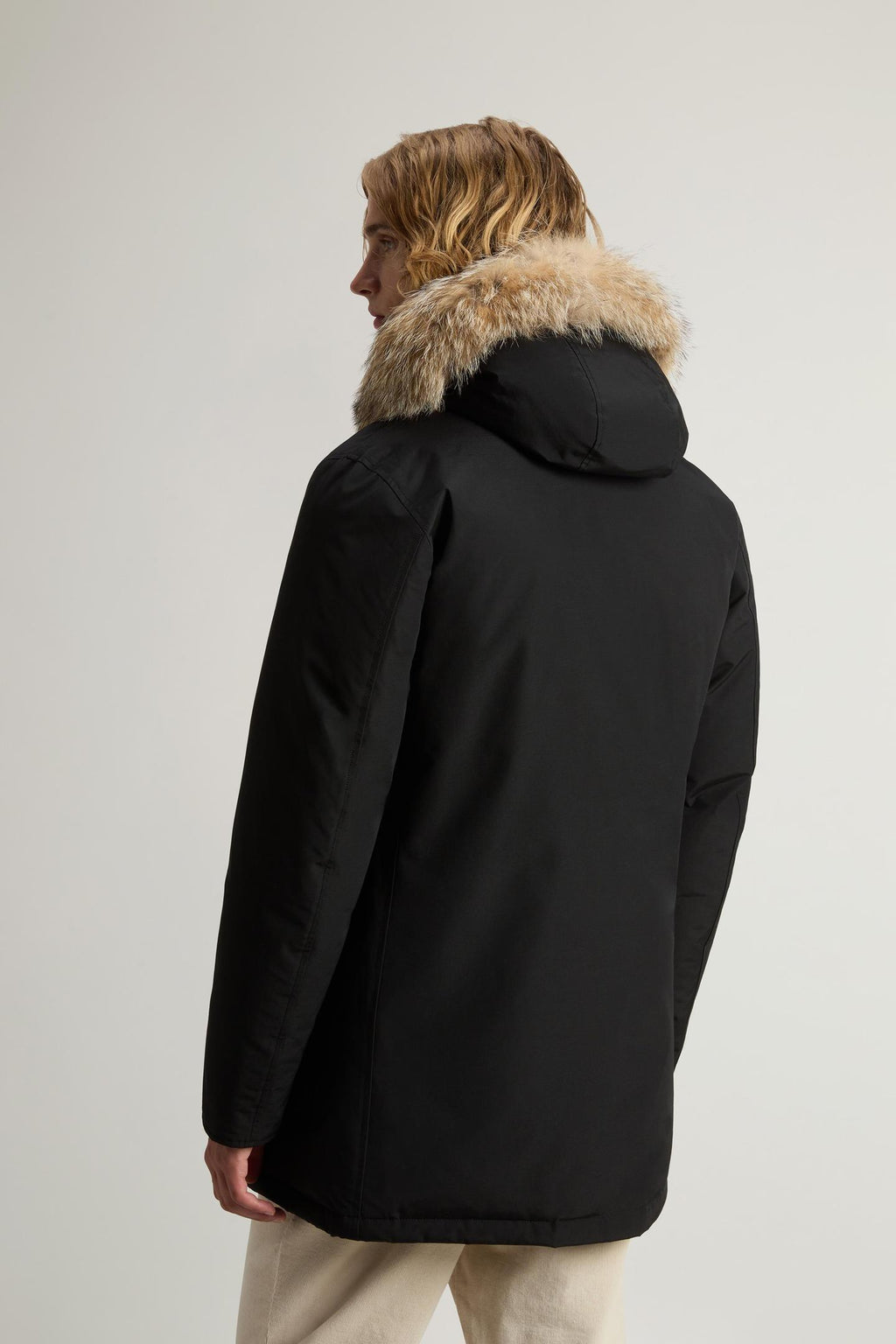 ARCTIC DETACHABLE FUR PARKA CFWOOU0482MHUT0001/BLK WOOLRICH