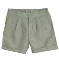 LINEN BLEND SHORTS 