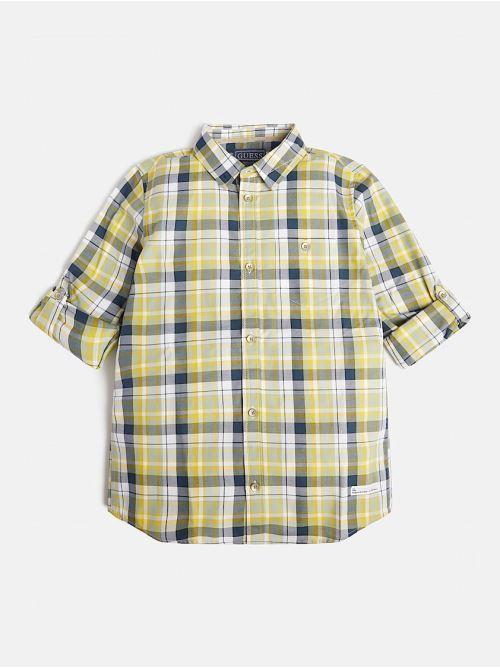 TWILL ADJ. LS SHIRT_MINIME L2YH05WESP1/L20A GUESS