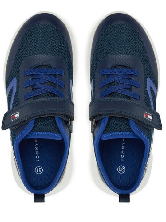 STRIPE SNEAKER BASSA LACCI/VELCRO 33868 1756/A601 TOMMY HILFIGER