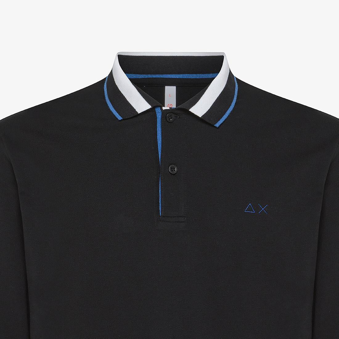 POLO 3 COLORS STRIPE ON COLLAR EL. L/S 