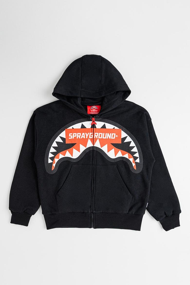 SMASH LOGO PERFECT FULL-ZIP SPY1369G/BLACK SPRAYGROUND