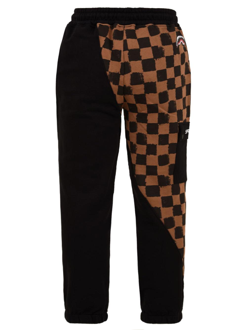 DIAG SPLIT BROWN SIP VANQUISH PANTS SP615VAN/BROWN SPRAYGROUND