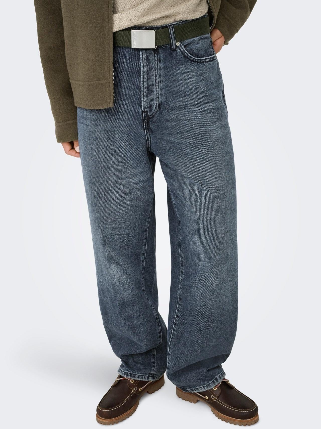 22032333/Blue Black Denim ONLY&SONS