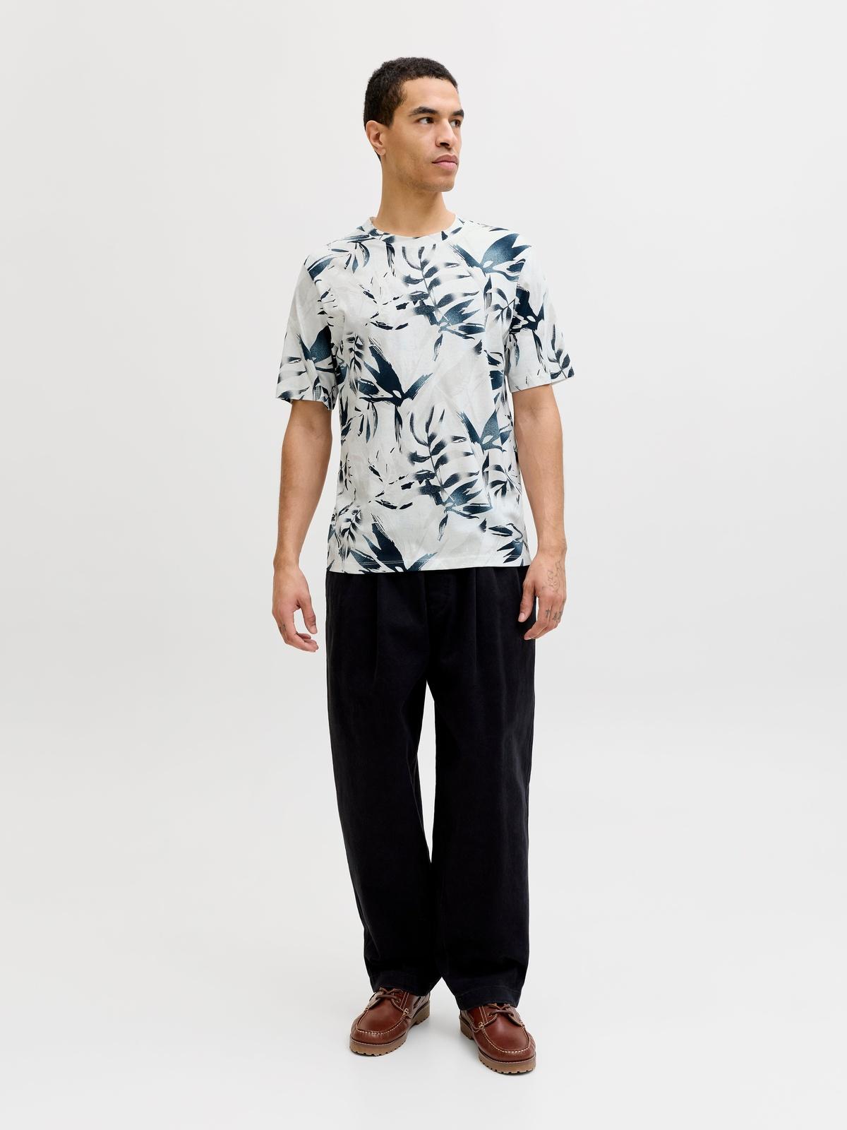 JJHONOLULU AOP TEE SS CREW NECK 