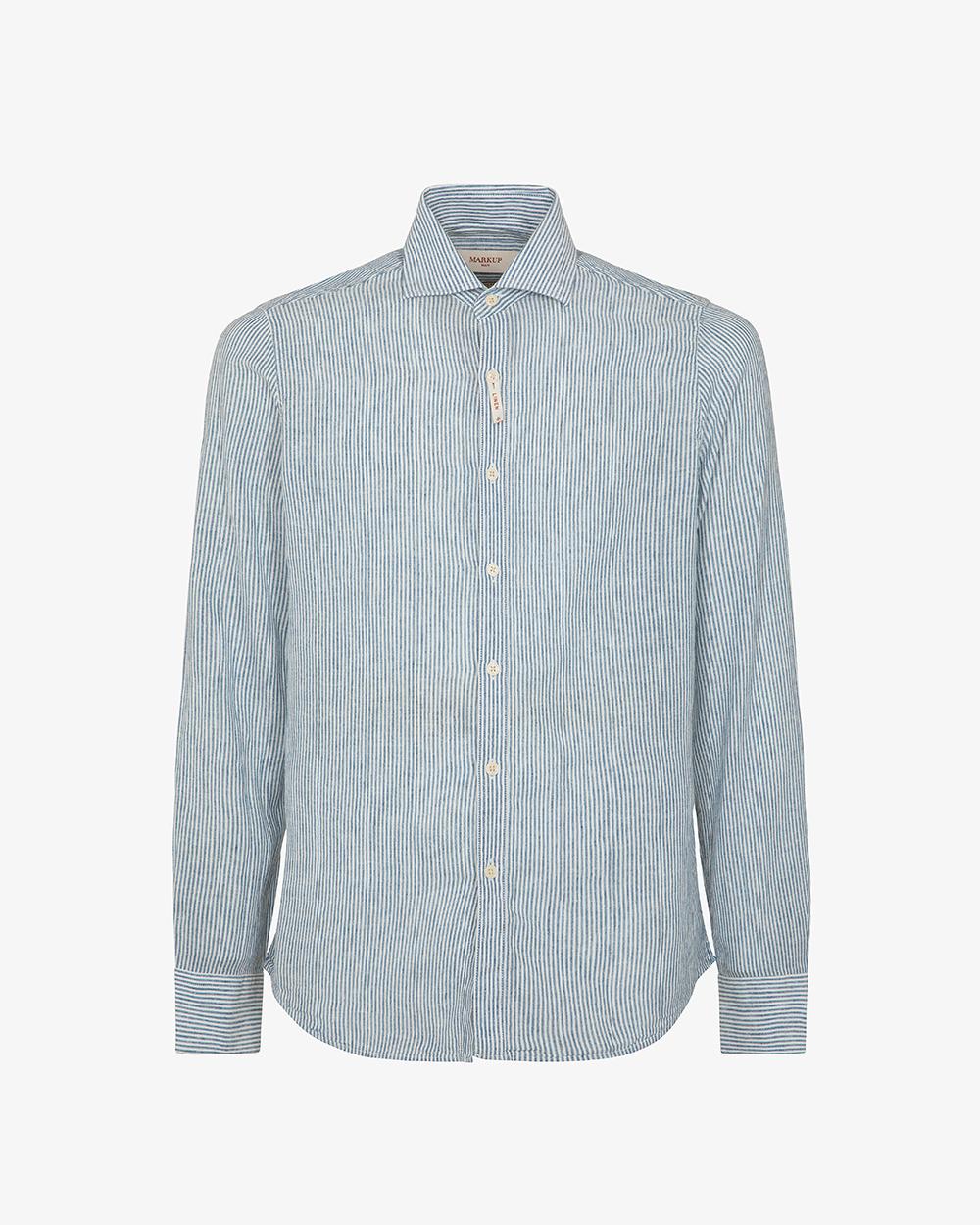 CAMICIA M/L COLLO FRANCESE LIN 