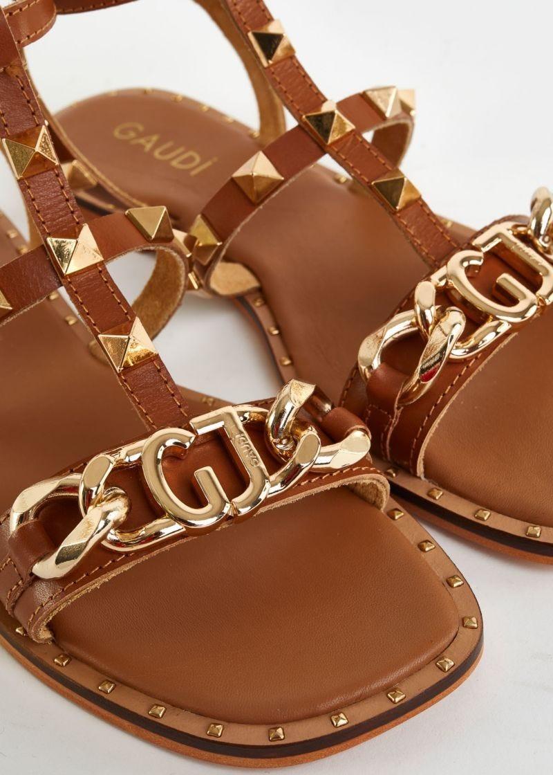 SANDALO FLAT TAMPA LEATHER 
