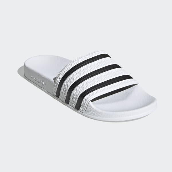 ADILETTE            WHITE/CBLACK/WHITE 