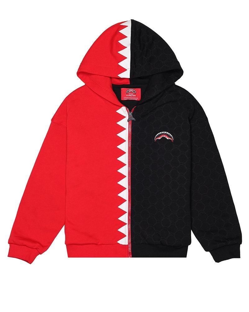 NEXT LEVEL FULL ZIP SPY1320G/BLACK/RED SPRAYGROUND