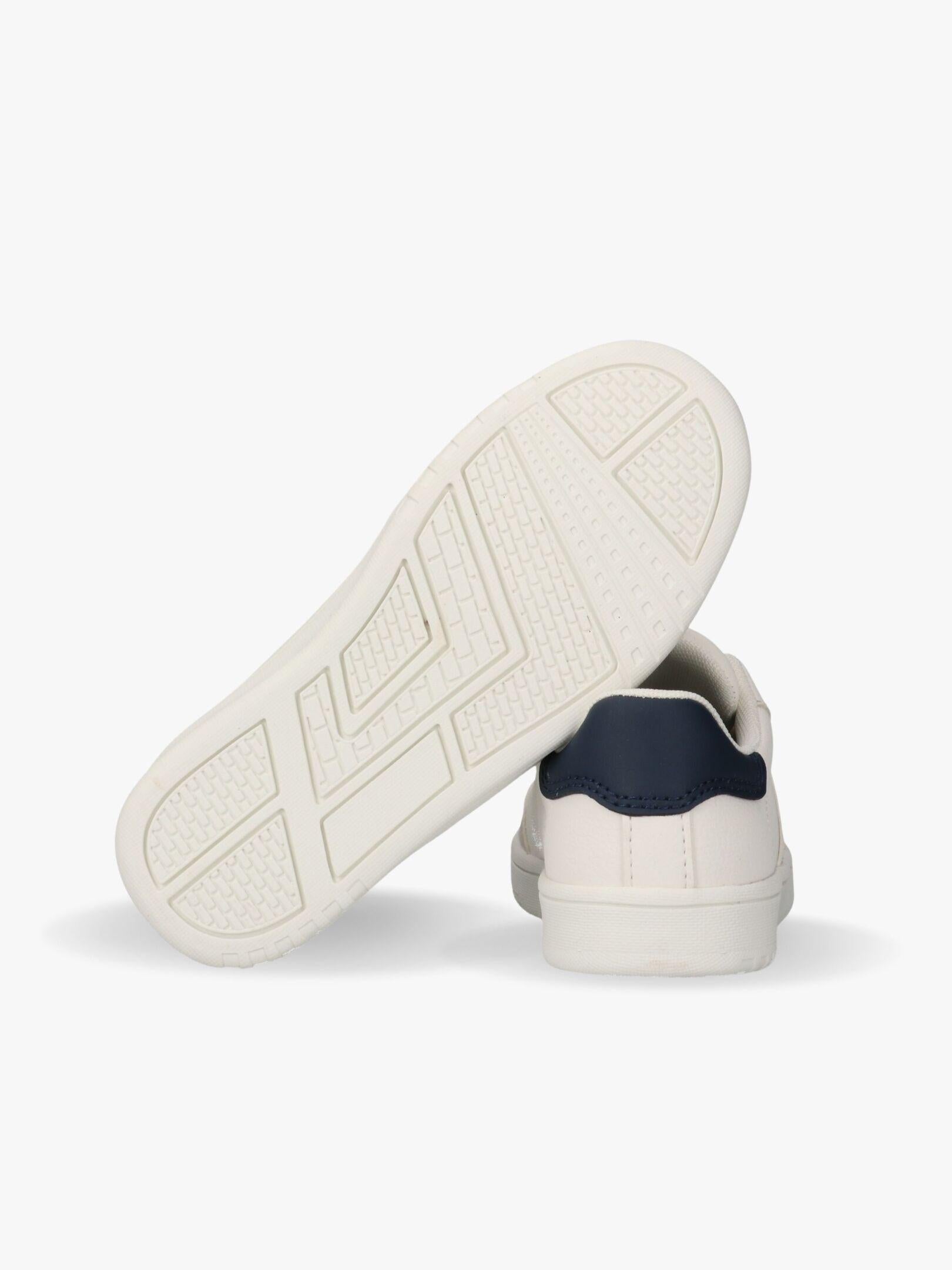 SNEAKER BASSA ALLACCIATA BEIGE/BIANCO/BLU 
