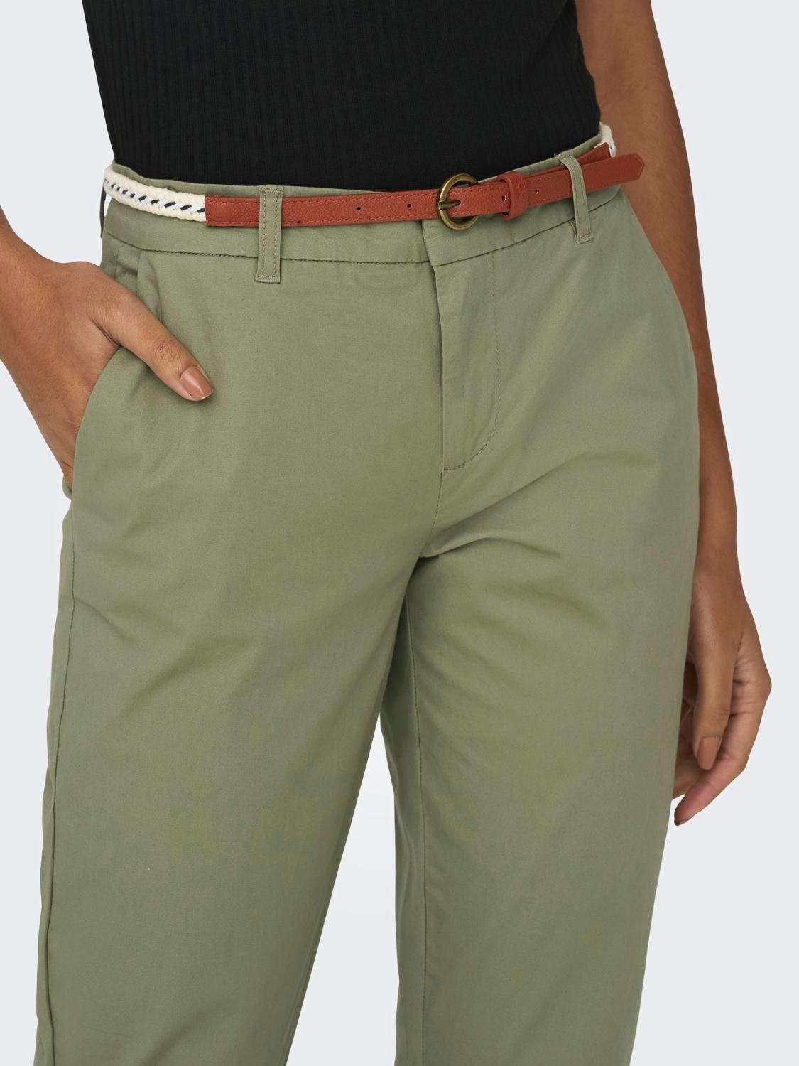 ONLBIANA MW COTTON BELT CHINO PNT NOOS 