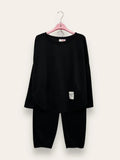 LOVEme Completo felpa girocollo e pantalone a carota in scuba
