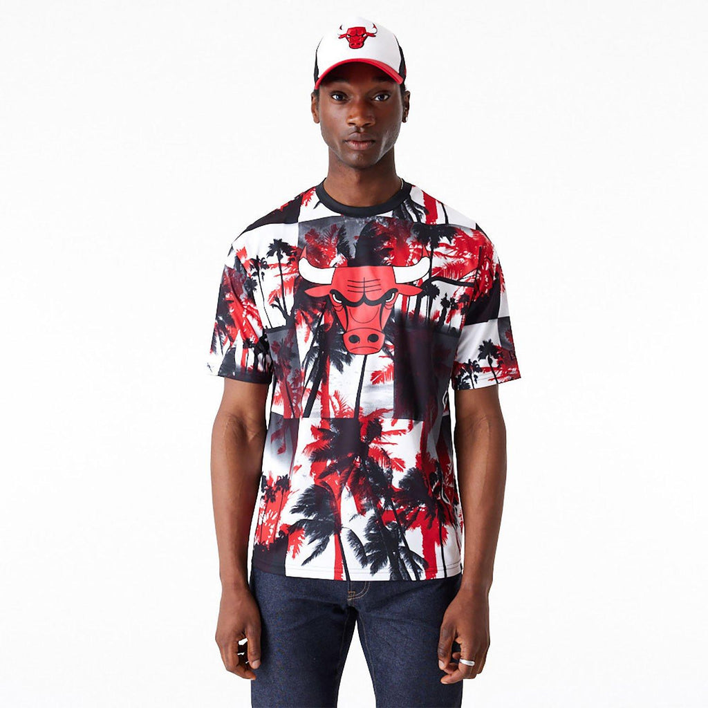 NBA PALM TREE MESH TEE CHIBUL  FDRWHI 
