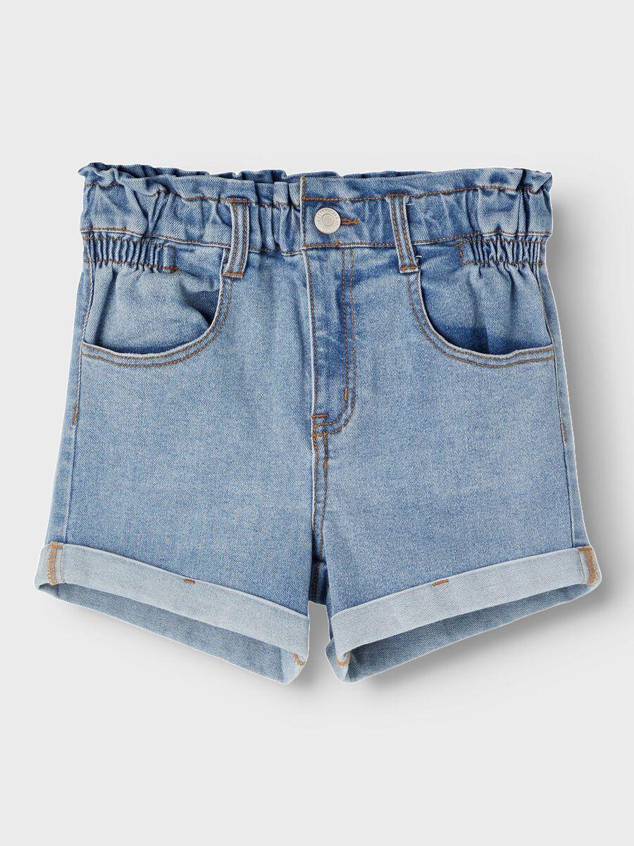 NKFBELLA DNMTAZZA HW SHORTS NOOS 13199457/LIGHT BLUE DENIM NAME.IT