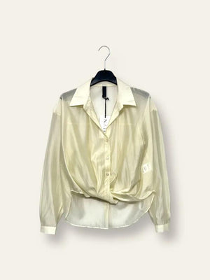 LOVEme Camicia con nodo in vita