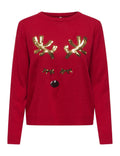 ONLY ONLXMAS SHINE LS ONECK KNT