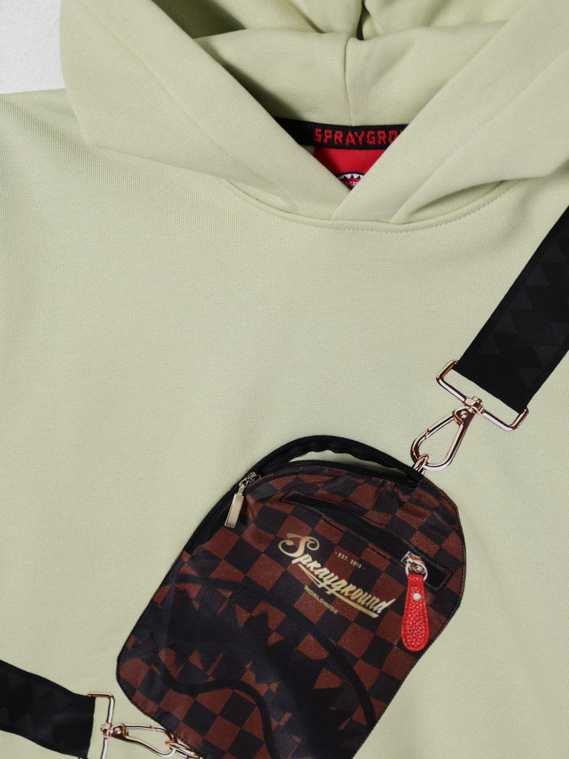 TAKEOVER THE THRONE BACKPACK SLING HOODIE SPY1360G/SAGE SPRAYGROUND