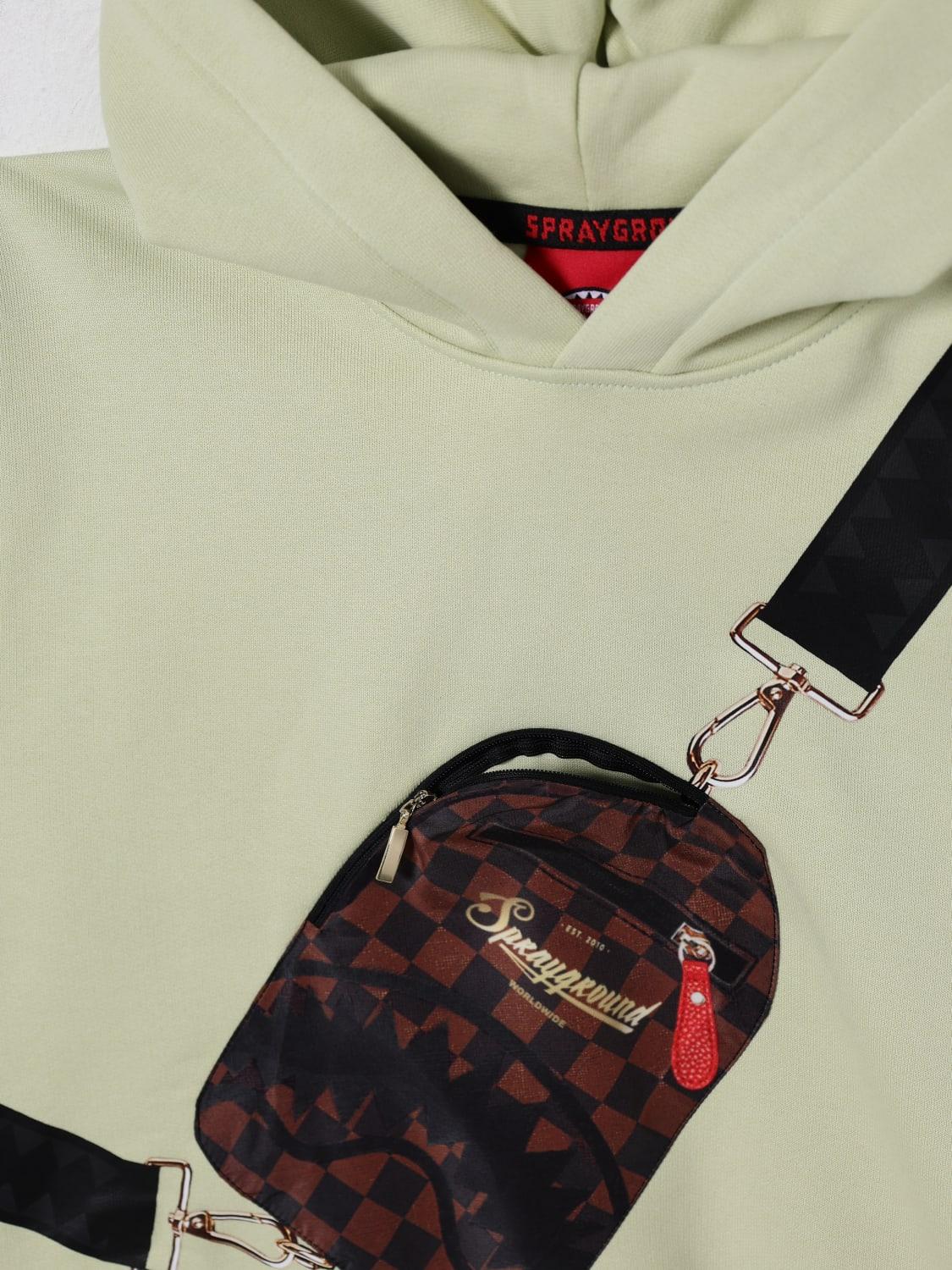 TAKEOVER THE THRONE BACKPACK SLING HOODIE SPY1360G/SAGE SPRAYGROUND