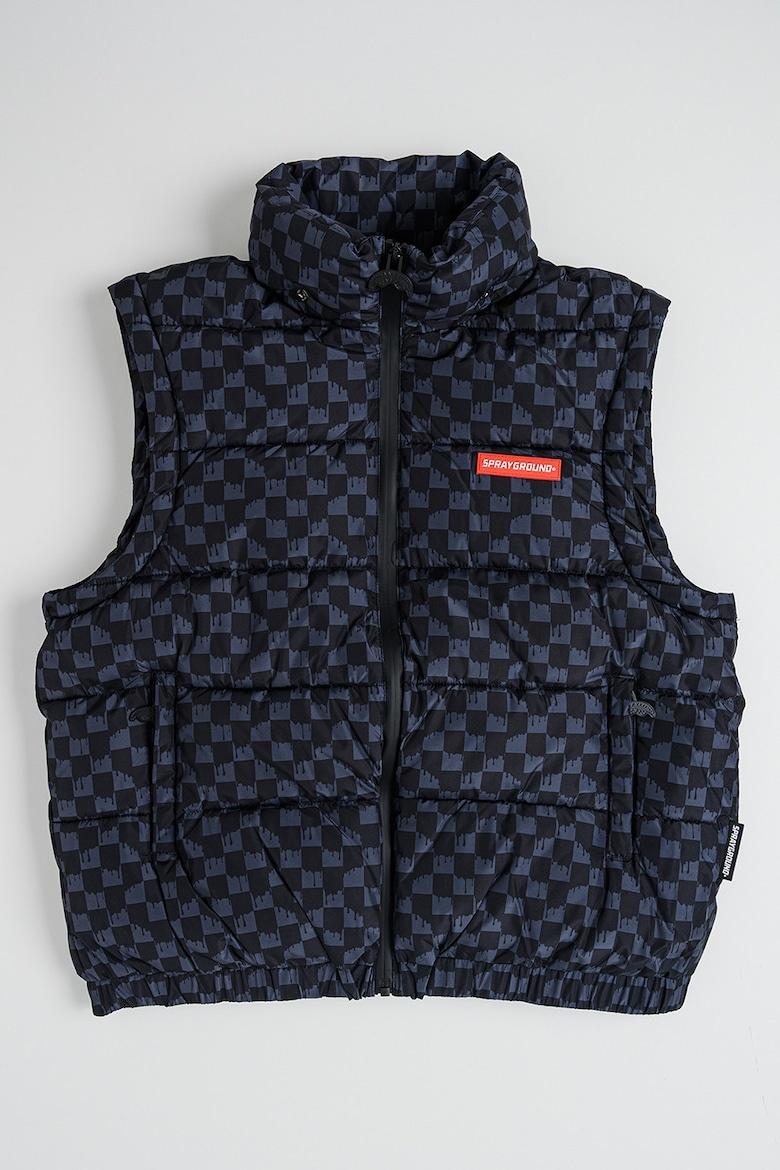 DRIP CHECK DETACH SLEEVE DOWN JKT J SPY1300/GREY SPRAYGROUND