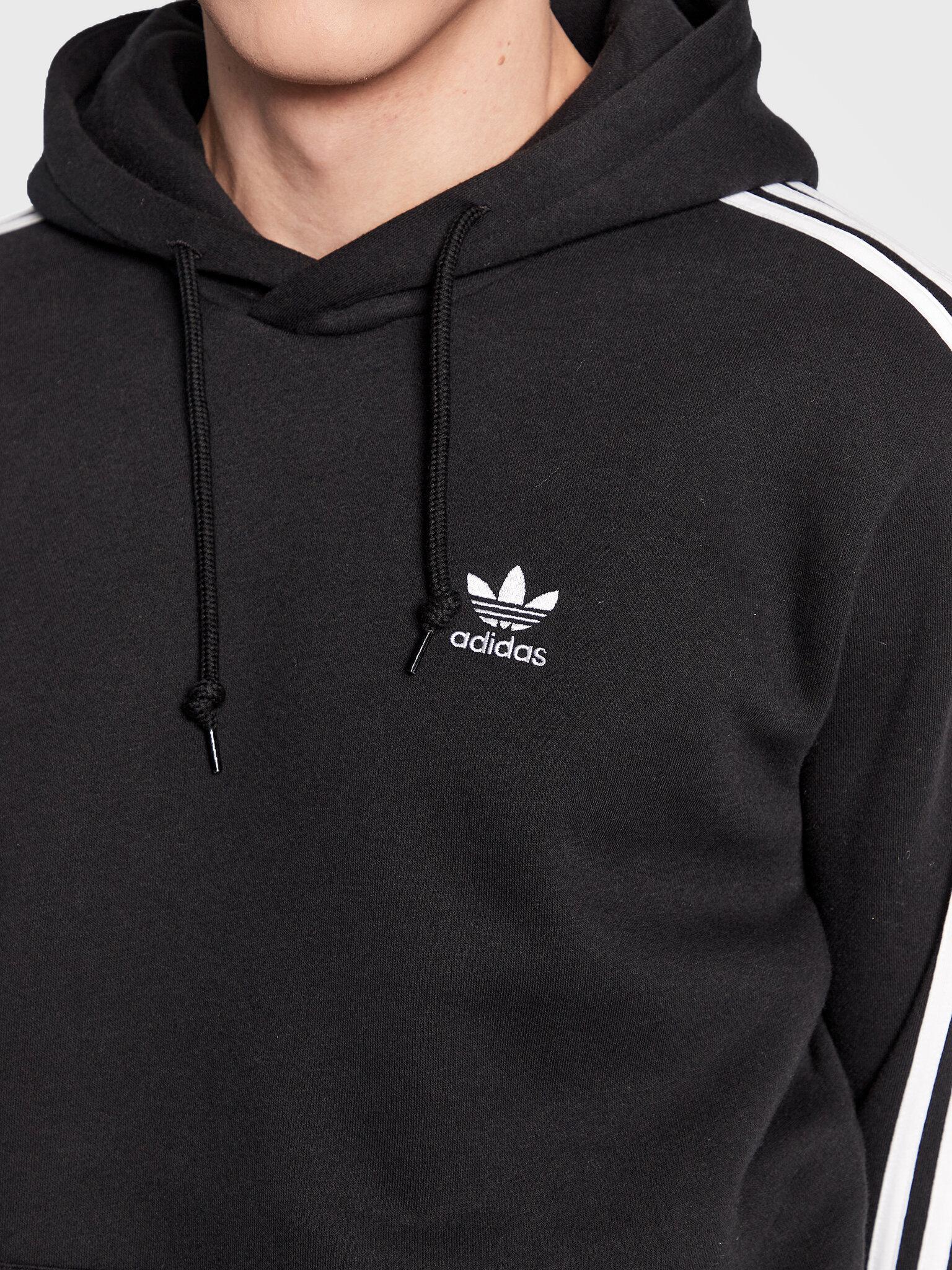 3-STRIPES HOODY     BLACK 
