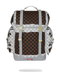 CREAM BROWN TEAR CHECK MONTECARLO 910B8292NSZ/CHECK SPRAYGROUND