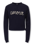 ONLY KIDS KOGKATIA LS TEXT O-NECK CP KNT
