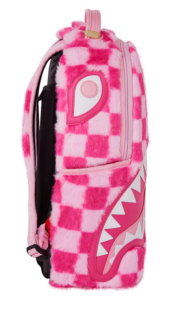 PINK FUR CHECK BACKPACK 910B8179NSZ/PINK SPRAYGROUND