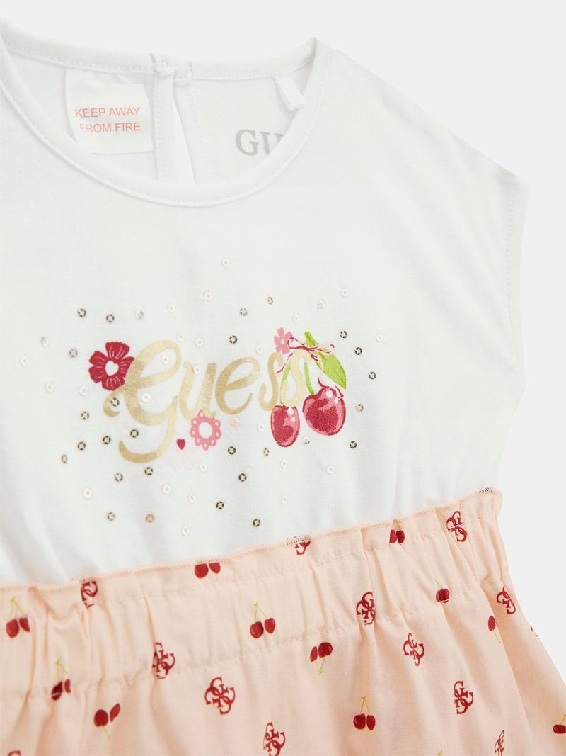 MIXED FABRIC SS DRES 