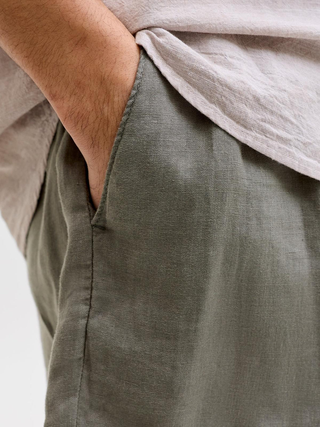 JPSTBILL LAWRENCE LINEN SHORTS REG LN 