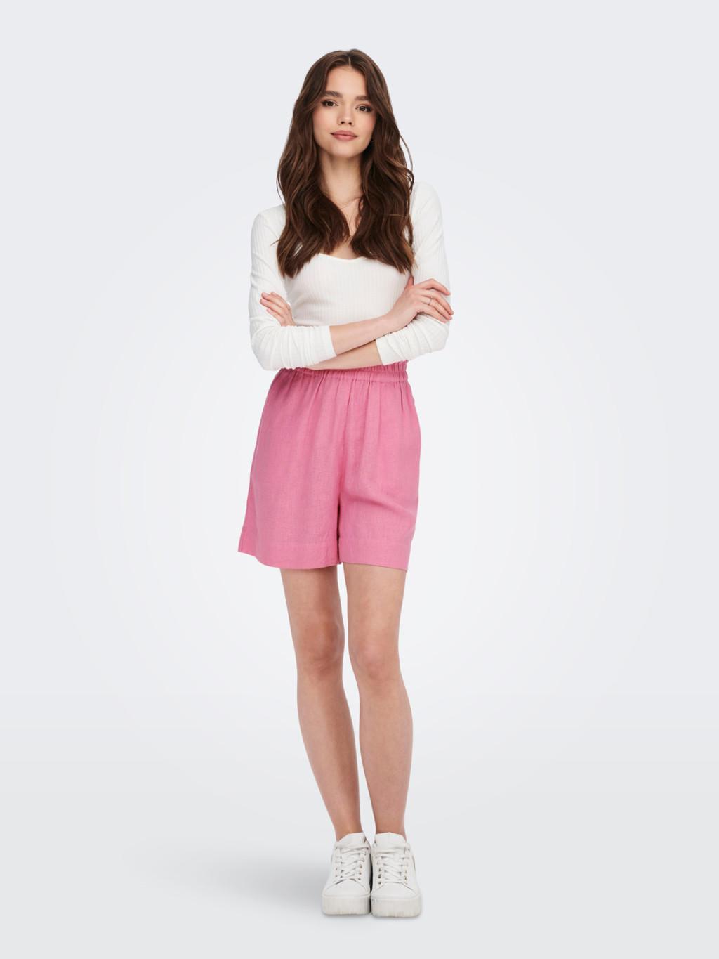 ONLTOKYO HW LINEN BLEND SHORTS PNT NOOS 