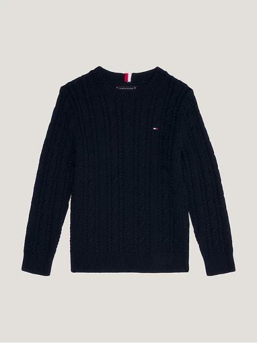 ESSENTIAL CABLE SWEATER KB0KB08512T/DW5 TOMMY HILFIGER