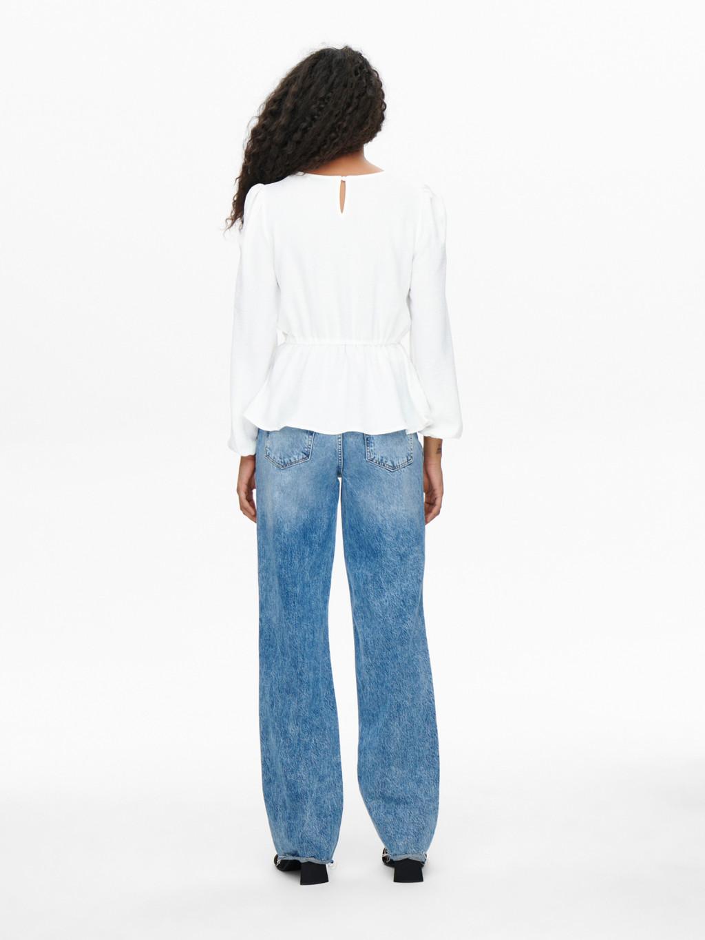 ONLMETTE DAR L/S O-NECK TOP NOOS WVN 