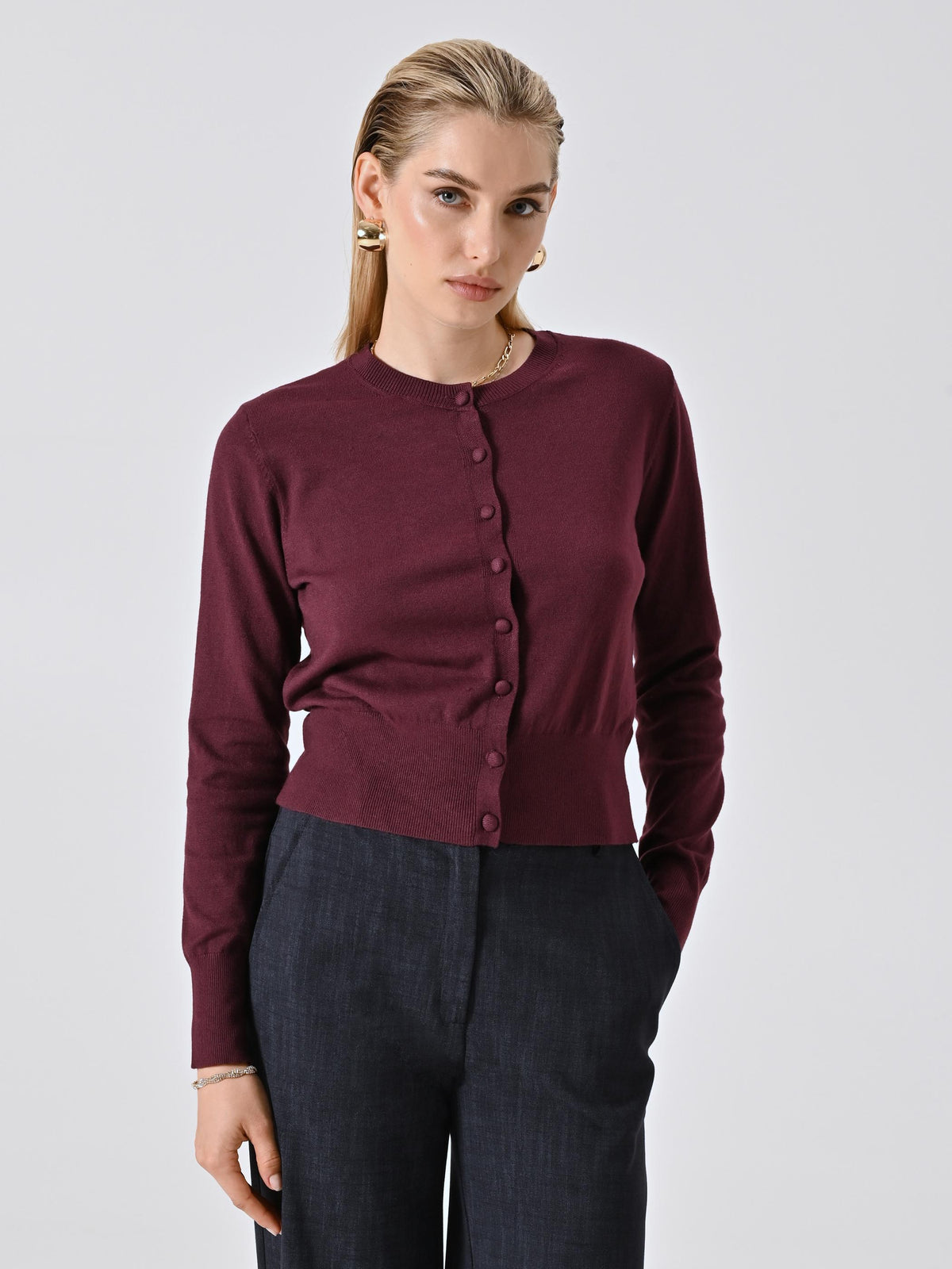 ALPH TE25-315 CARDIGAN BOTTONI 