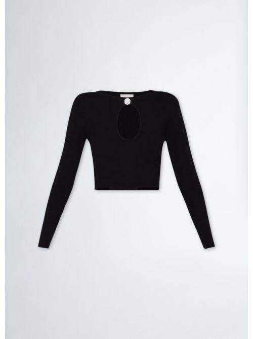 ECS MAGLIA M/L CROPPED VISCO 