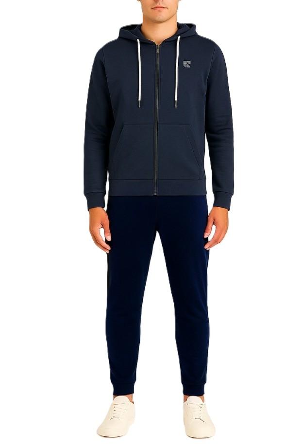 CAPPUCCIO ZIP FELPA UR9120001/BLUE URBAN RING