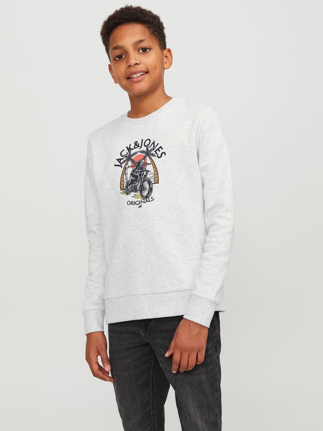 12247870/White Melange JACK JONES KIDS