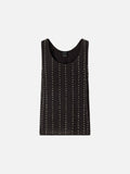 PINKO TESSA TOP FLUIDO RICAMO GESSAT