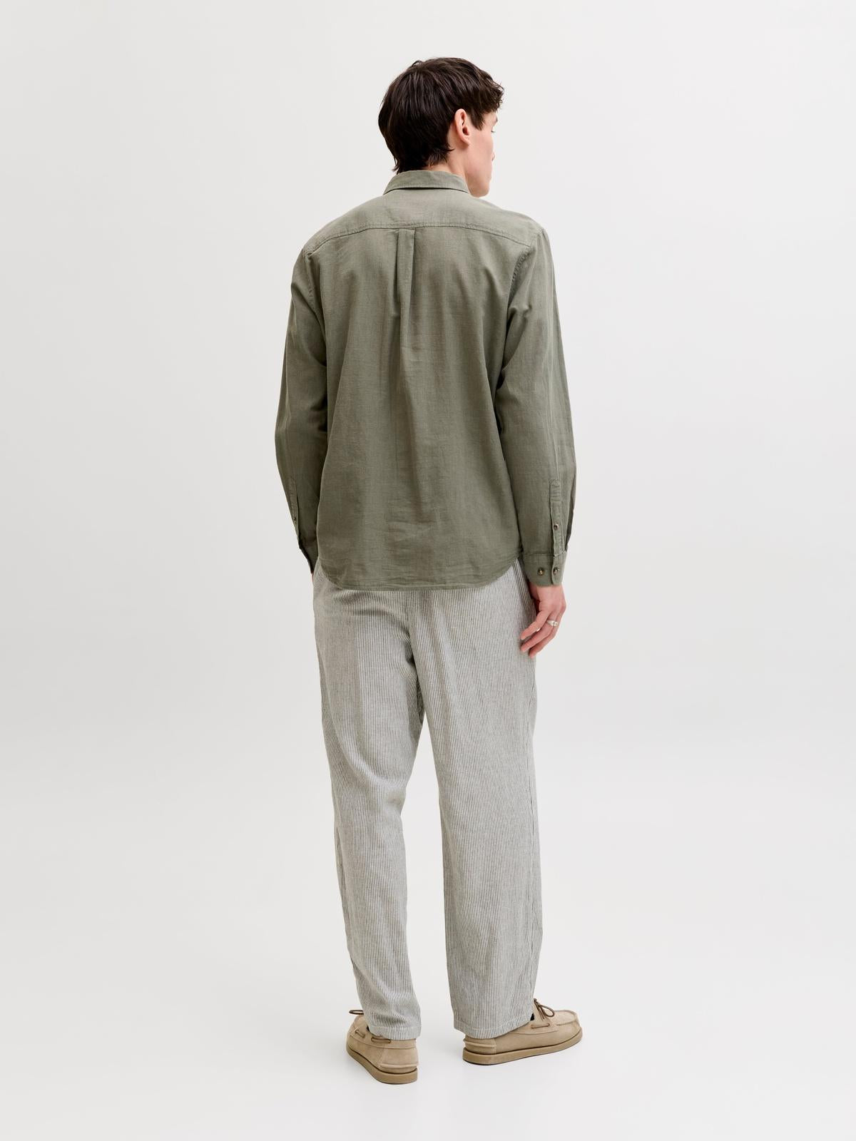 JJESUMMER LINEN BLEND SHIRT L/S SN 