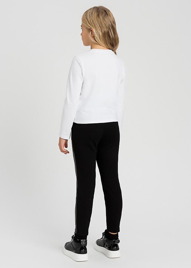 LEGGINGS BI-MATERIALE PUNTO MILANO/SPALMATO 