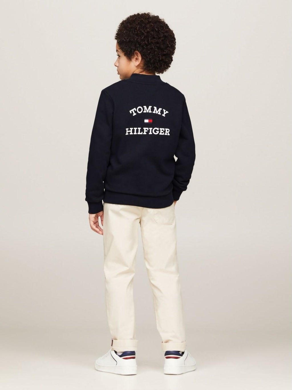TH LOGO ZIP TROUGH SWEATSHIRT 