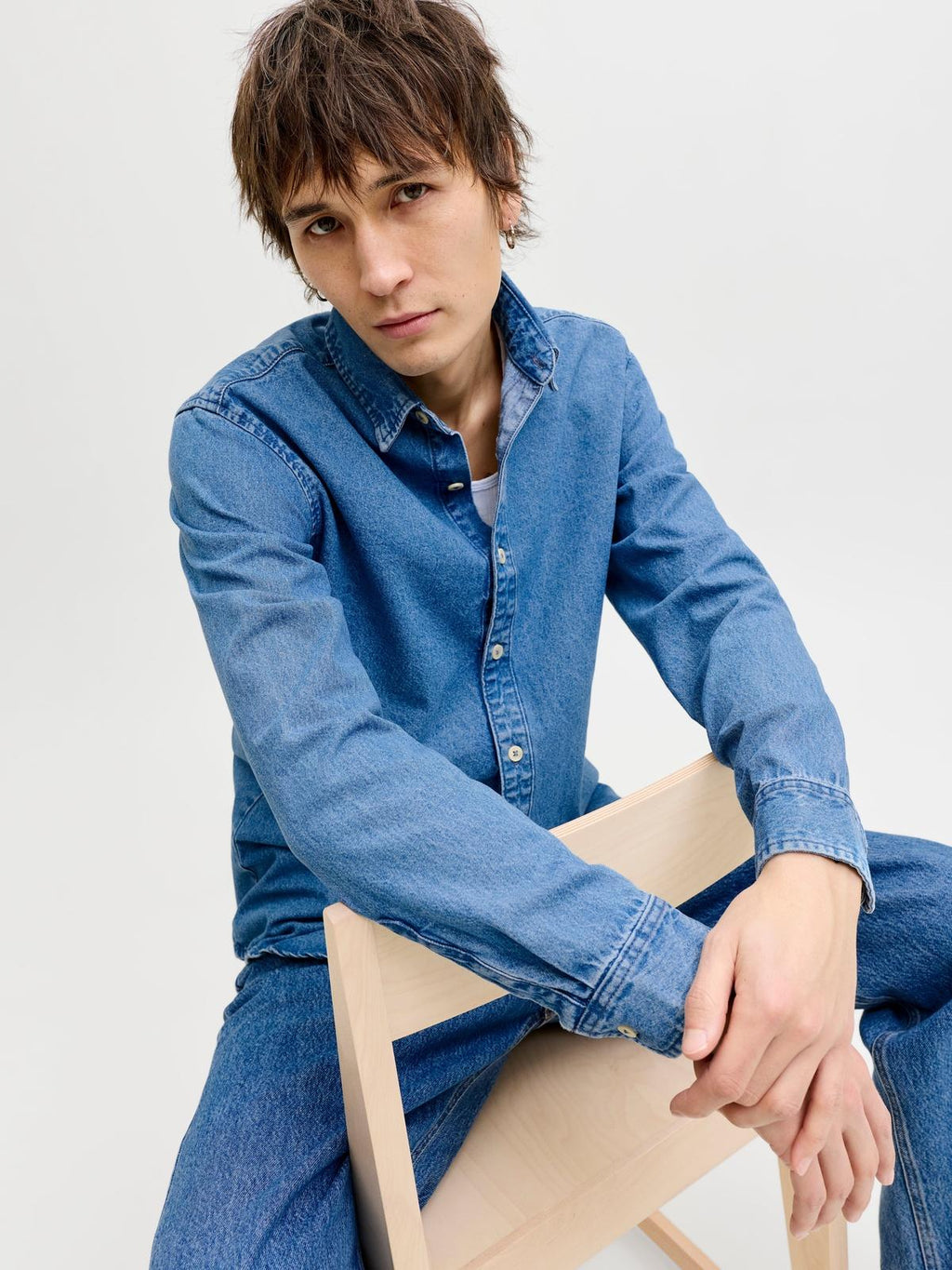 12289227/Blue Denim MID BLUE JACK AND JONES