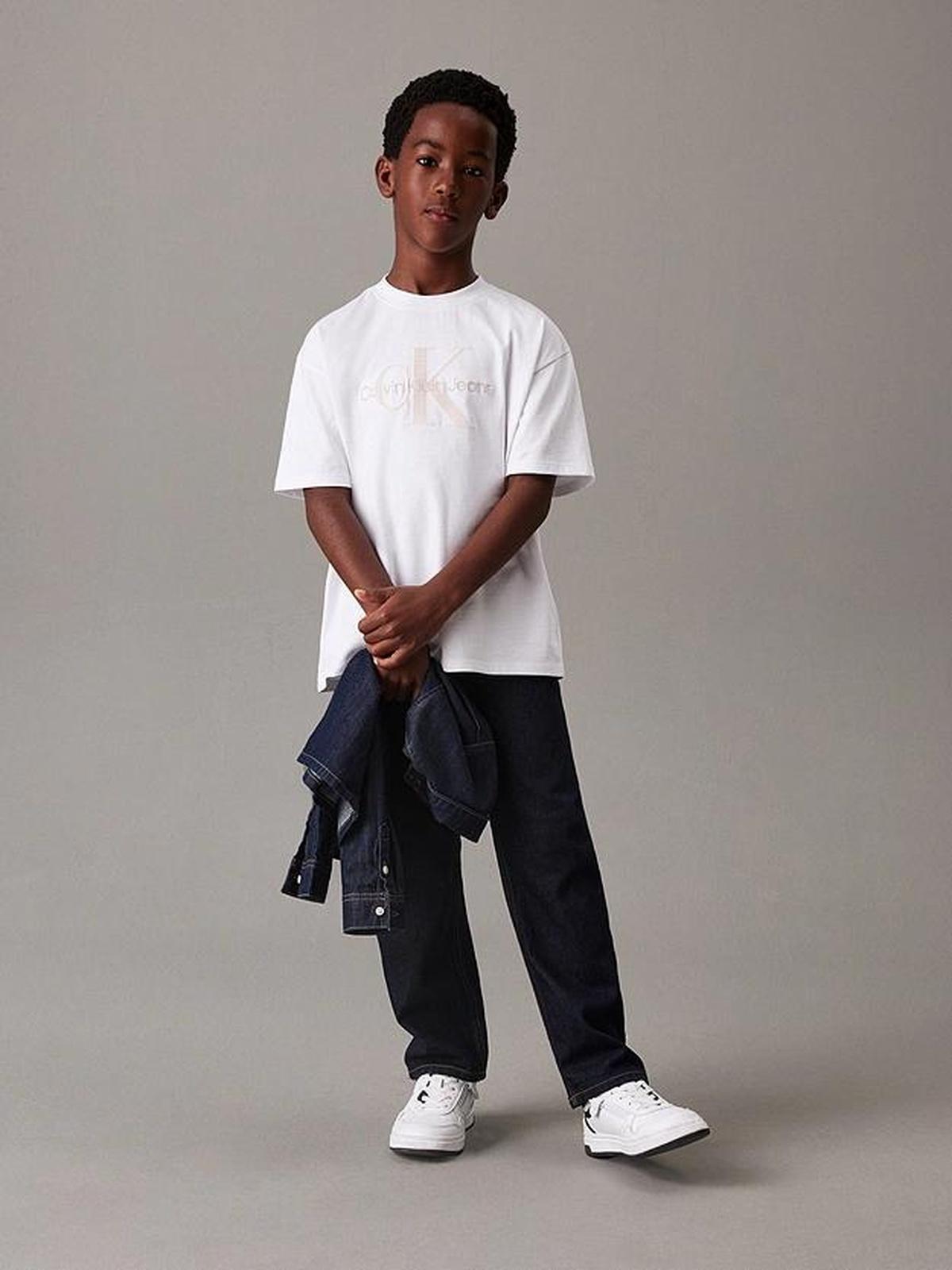 EMBOSSED CHECK MONO SS T-SHIRT 