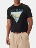 GUESS SS BSC SUNSET TRIANGLE TEE