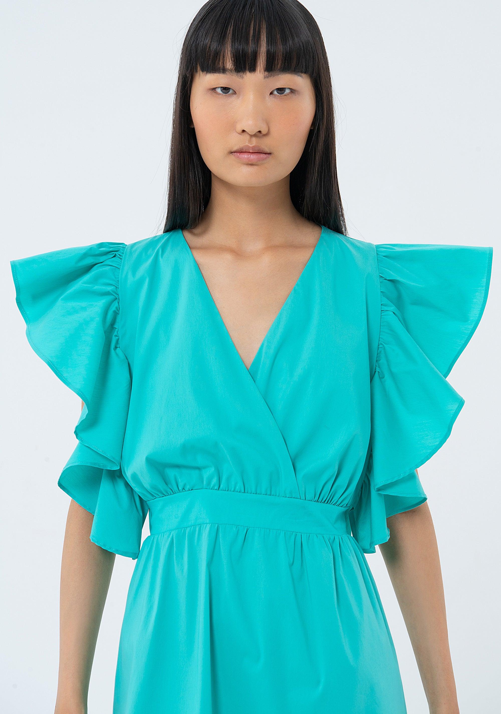 MINI DRESS TURQUOISE 