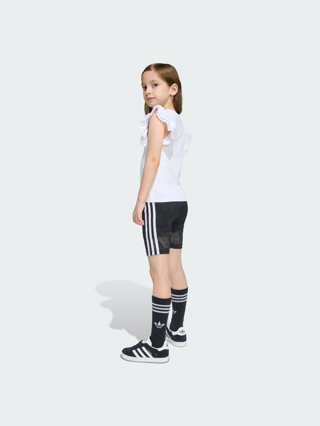 C SHORT TEE SET     WHITE/BLACK 
