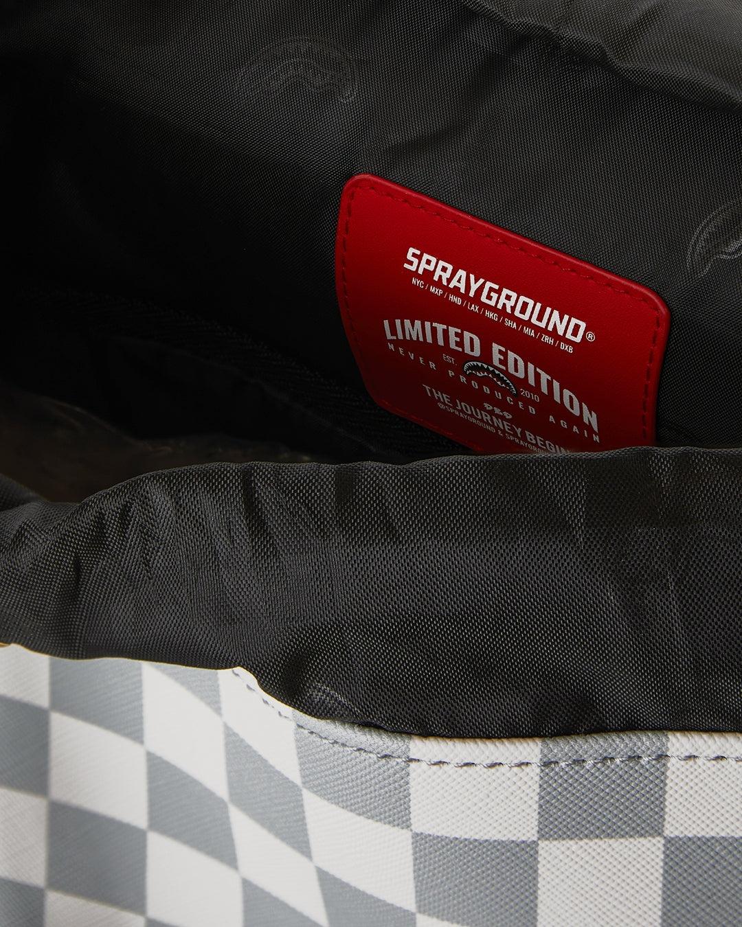 CREAM BROWN TEAR CHECK MONTECARLO 910B8292NSZ/CHECK SPRAYGROUND