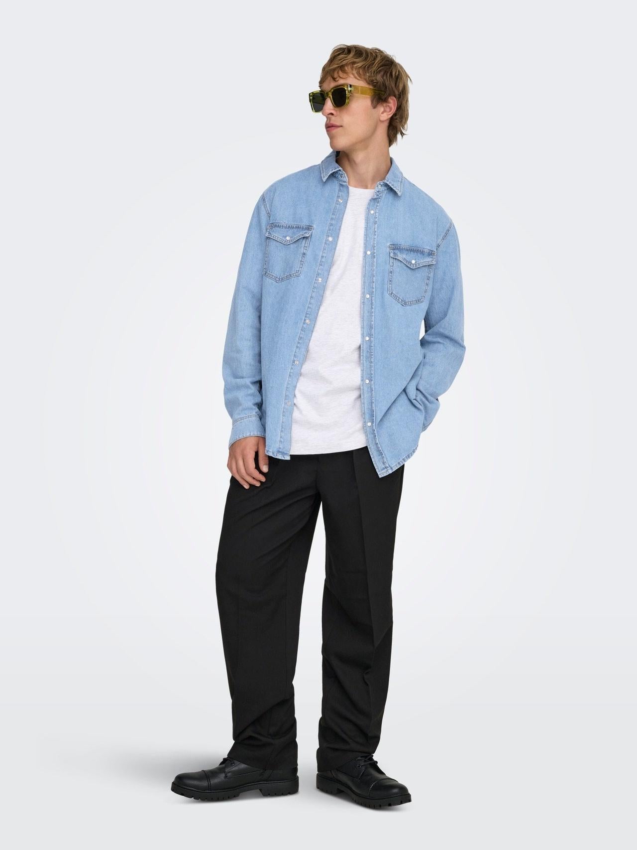 22023247/Medium Blue Denim ONLY&SONS